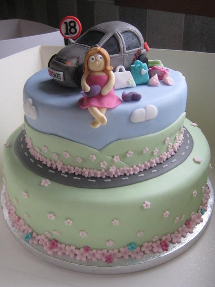 18th Birthday Road Trip cake - Decorated Cake by Sugar - CakesDecor