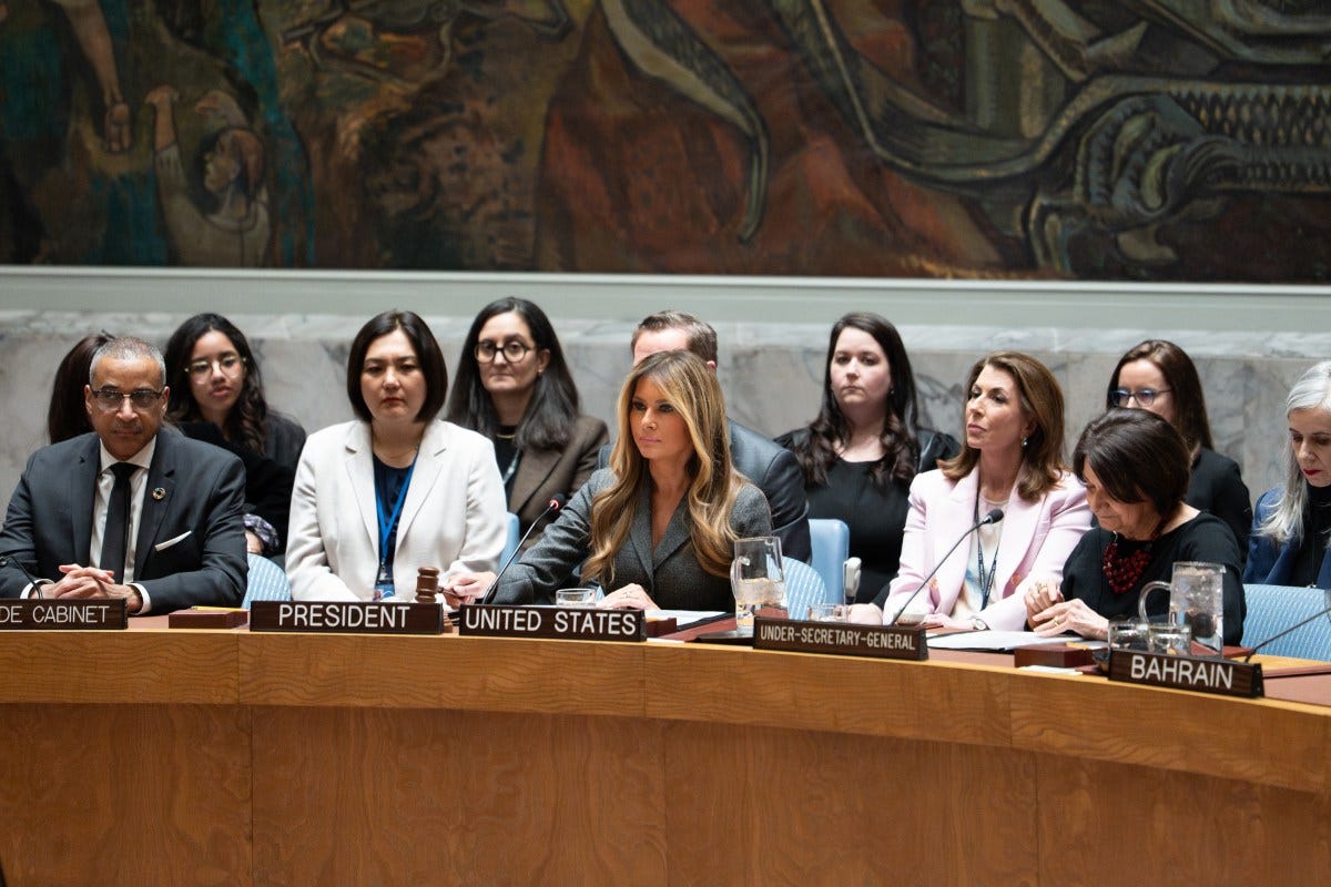 First Lady Melania Trump presides over a meeting of the United Nations Security Council – The White House