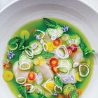 Scallop Aguachile from The Blue Food Cookbook: Spilled Milk #367