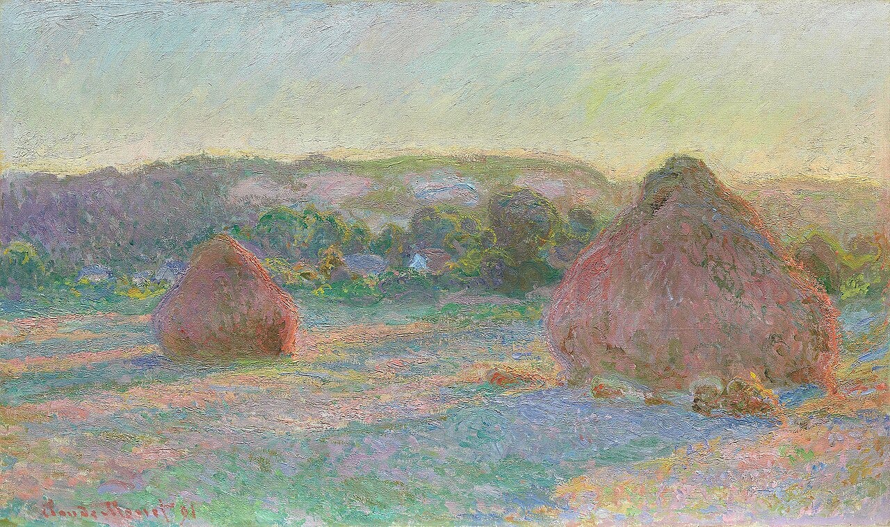 Claude Monet, Stacks of Wheat, End of Summer, 1891 Claude Monet, Stacks of Wheat, End of Summer, 1891