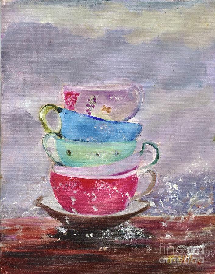 Tea in the Rain by Nannette Miles