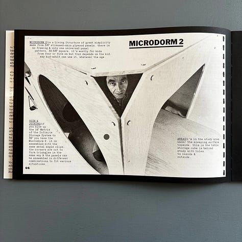 Ken Isaacs, (1974), How to Build Your Own Living Structures, Edited by Pierre Hourquet and Christophe Daviet-Thery, Design by Pierre Hourquet, Text by Susan Snodgrass, Christophe Daviet-Thery, Paris, 2025 [Saint-Martin Bookshop, Bruxelles-Brussel. Les presses du réel, Dijon. © Estate of Ken Isaacs]