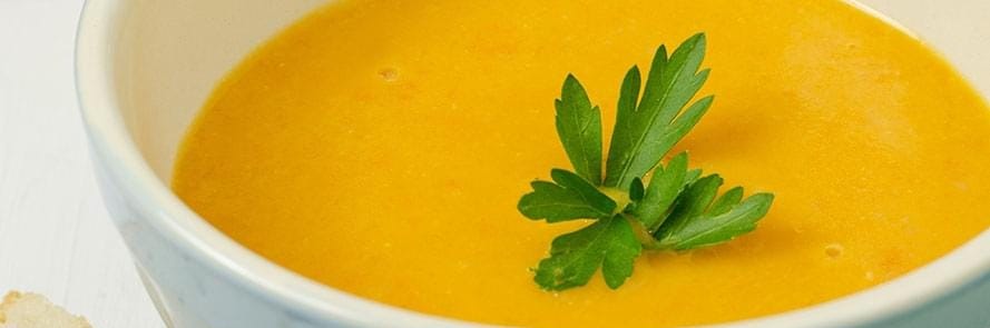Potage aux carottes parfumé à l'orange et au gingembre Potage aux carottes parfumé à l'orange et au gingembre
