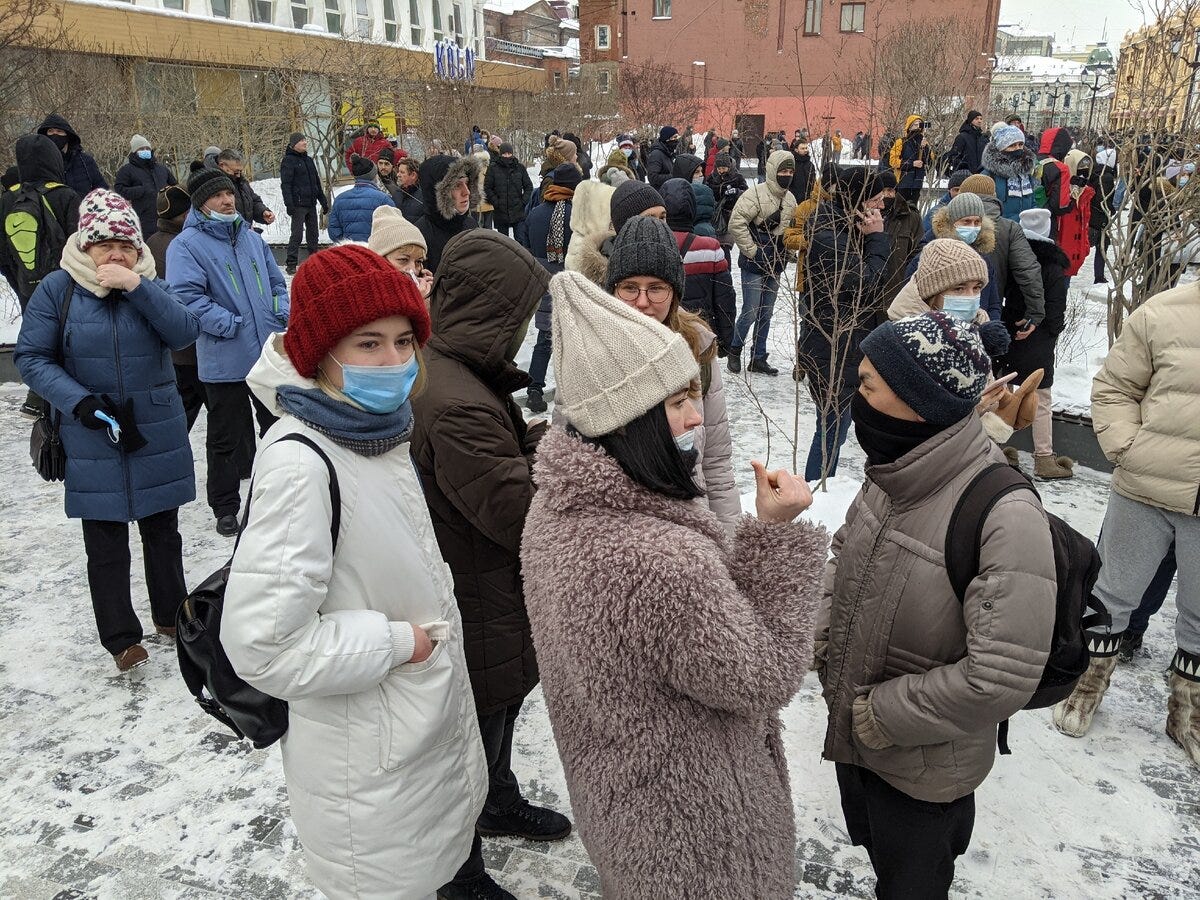 Три-два-раз, Путин — пид@ас! Репортаж с митинга Навального в Иркутске