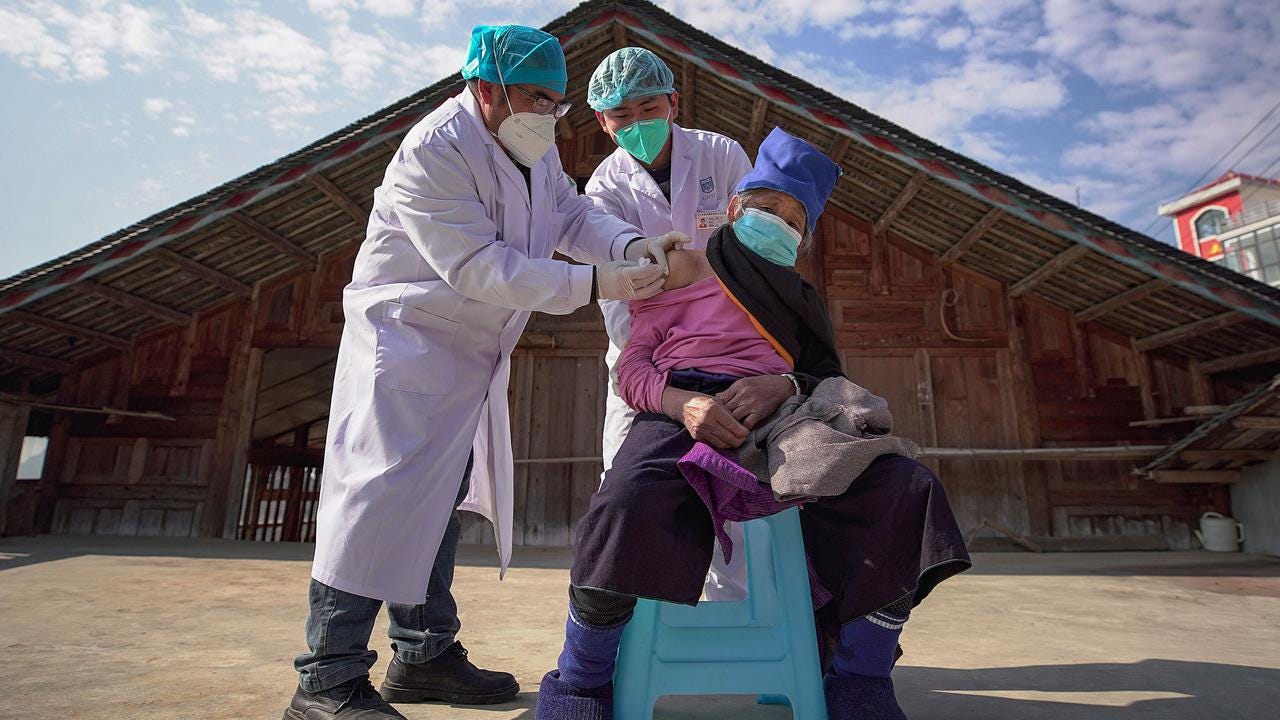 An elderly woman receives a Covid-19 vaccine in Danzhai, in China's southwestern Guizhou province. Experts refuse to concede that boosters have yielded diminishing benefits and may even have made individuals and the population as a whole more vulnerable to new variants like XBB. Picture: AFP An elderly woman receives a Covid-19 vaccine in Danzhai, in China's southwestern Guizhou province. Experts refuse to concede that boosters have yielded diminishing benefits and may even have made individuals and the population as a whole more vulnerable to new variants like XBB. Picture: AFP