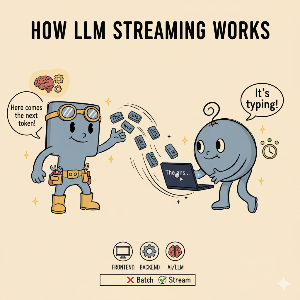 How does LLM streaming works