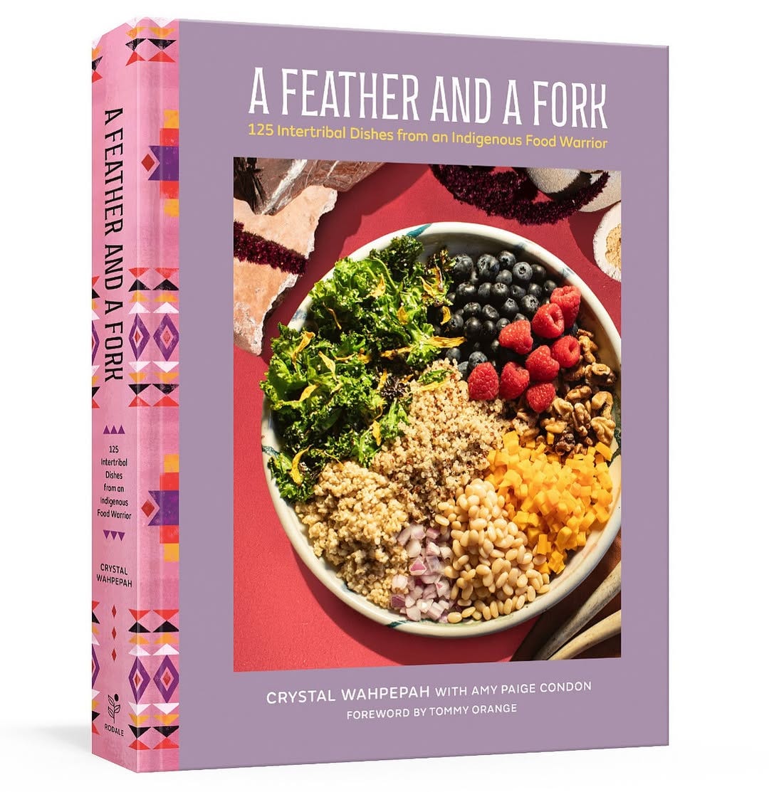 The cover of cook book- A Feather and a Fork