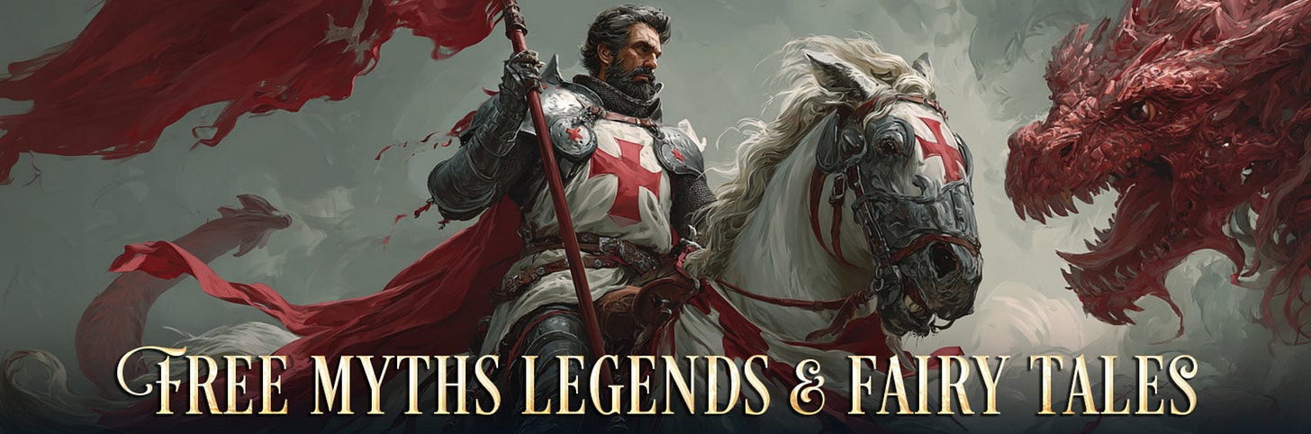 Linked banner for Free Myths, Legends and Fairytales book collection.