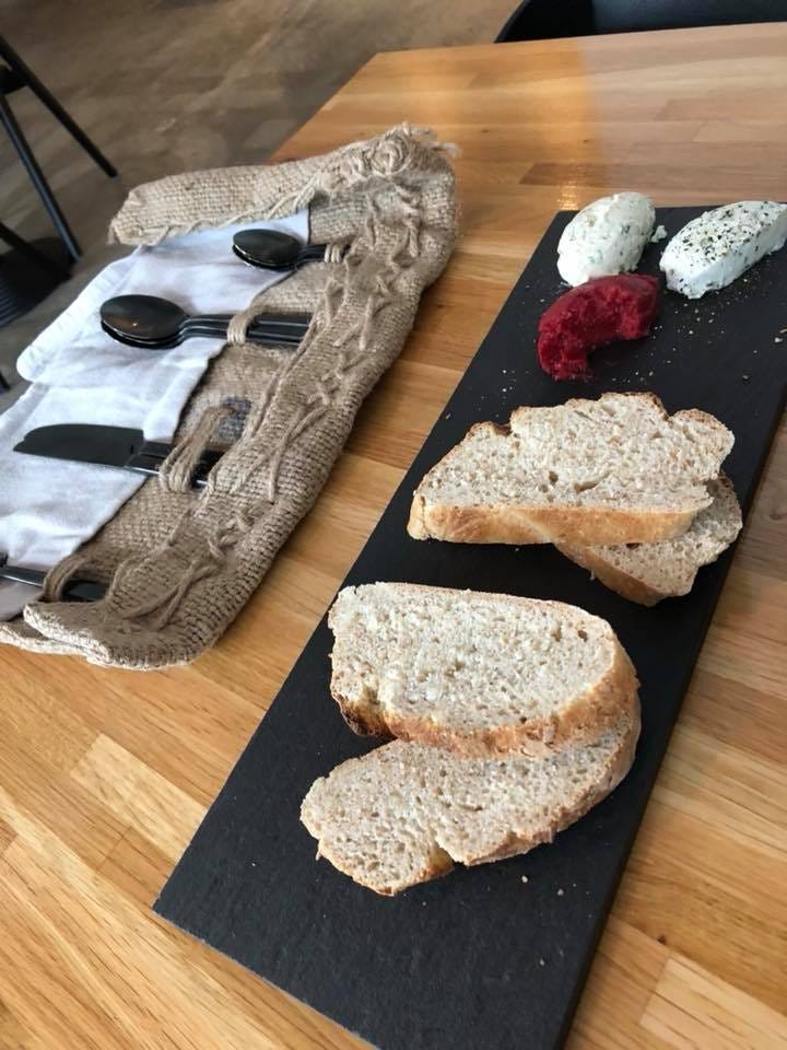 Photo: Bread and tasty spreads at Frumbiti, Thorshavn, Faroe Islands. Photo by World's Worst Food Blogger
