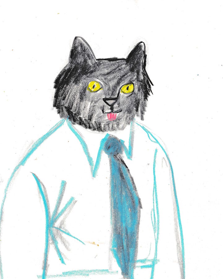 cat portrait sketches by Beth Spencer