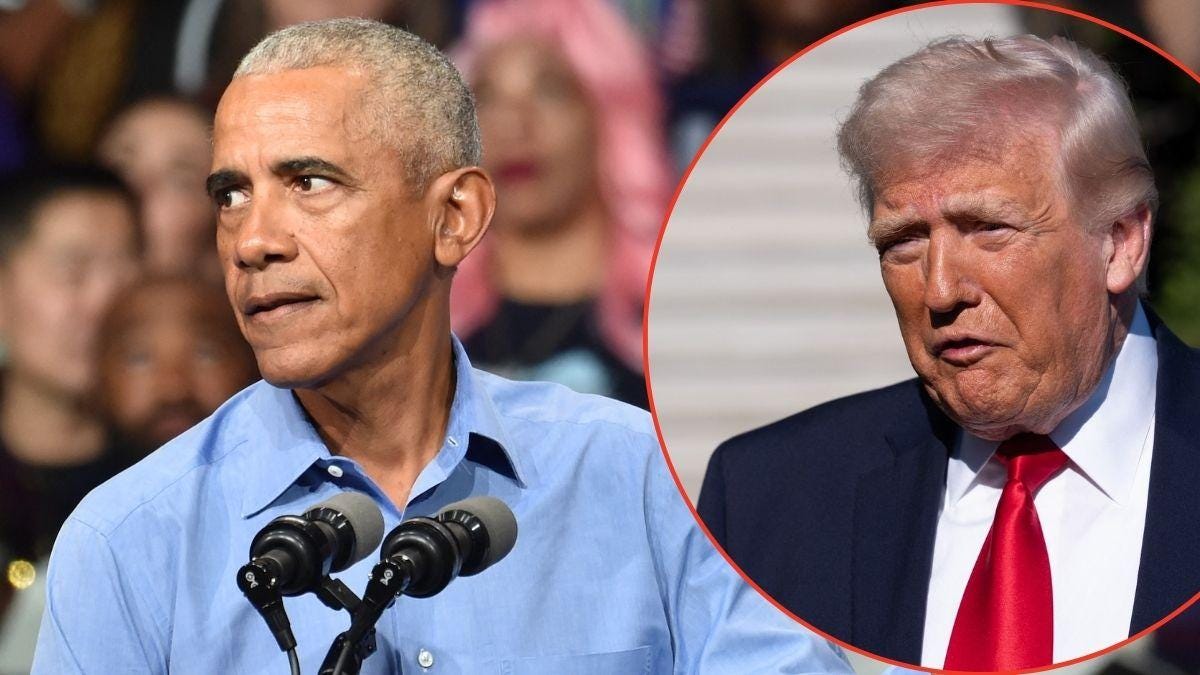 Photo of Barack Obama, Donald Trump Photo of Barack Obama, Donald Trump