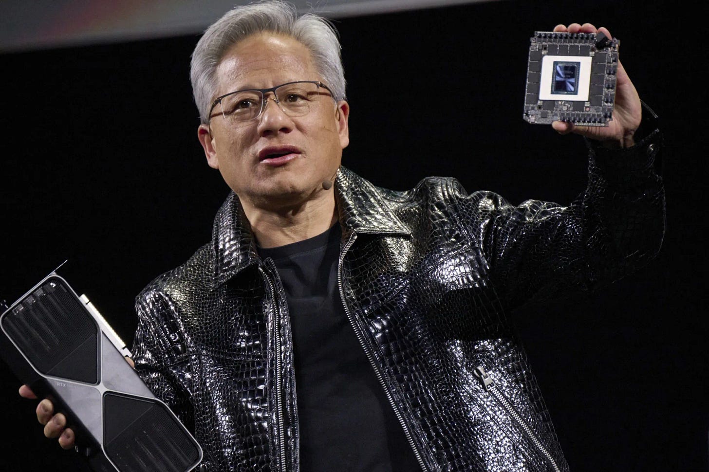 Jensen Huang at CES in Las Vegas.