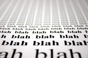 blah blah blah blah