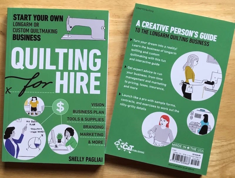 Book, Quilting for Hire Book, Quilting for Hire