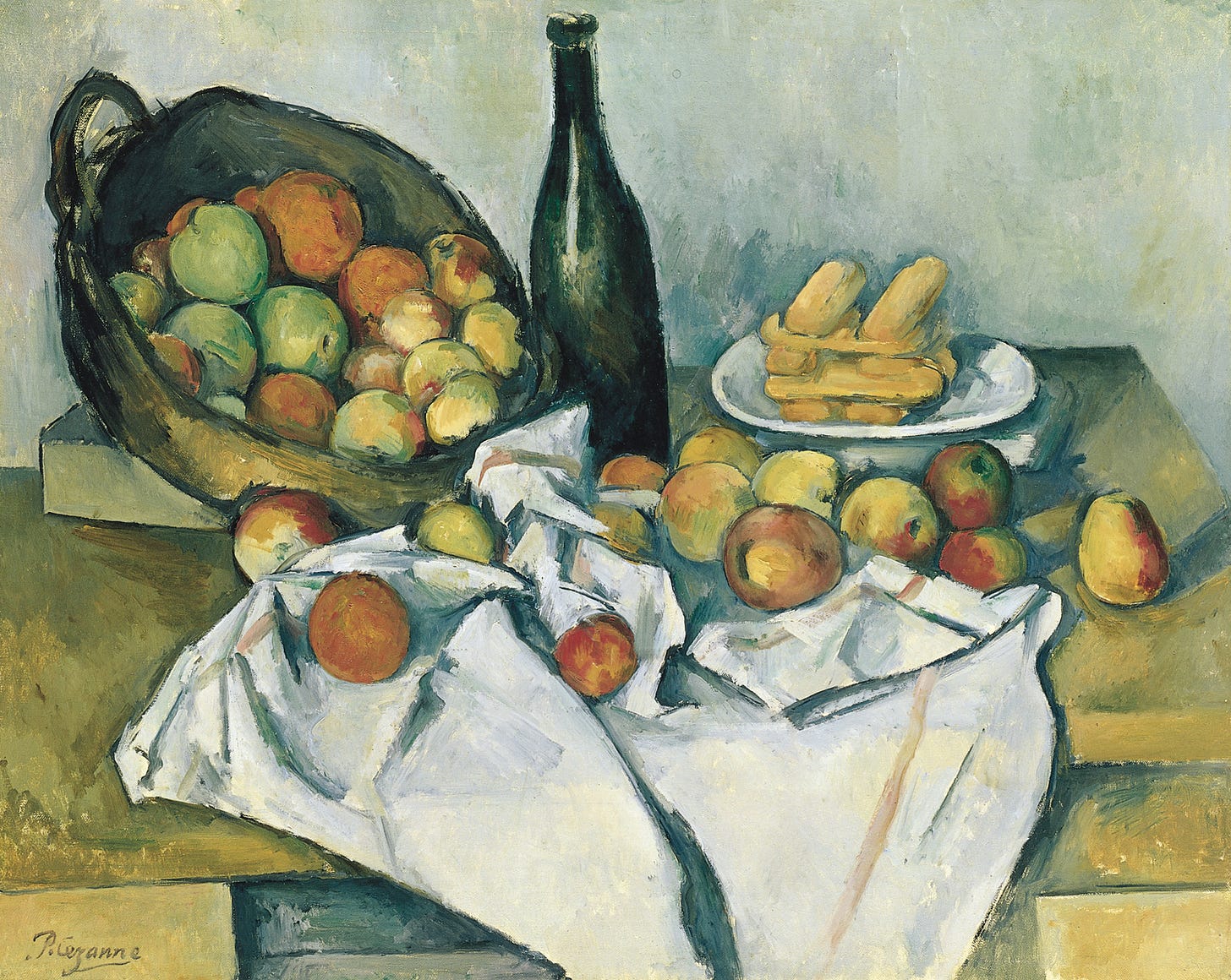 Basket of Apples still life Cezanne Basket of Apples still life Cezanne