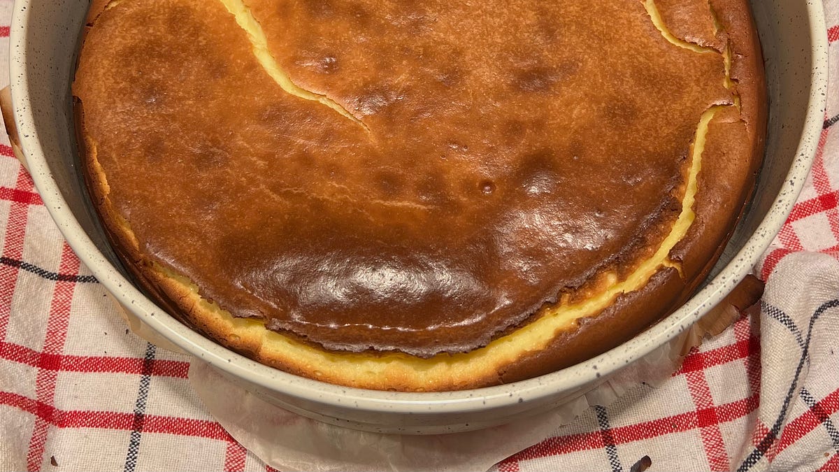 Basque Cheesecake - by Winnie - the homemeide newsletter