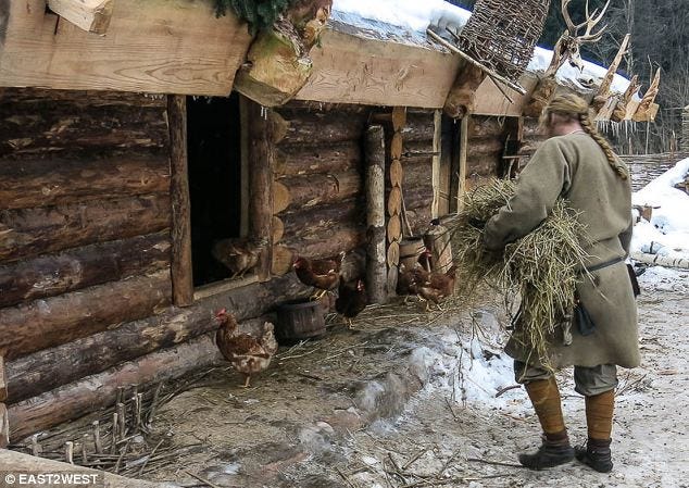 Man, 24, spends eight months living as medieval hermit in Russian  wilderness | Daily Mail Online