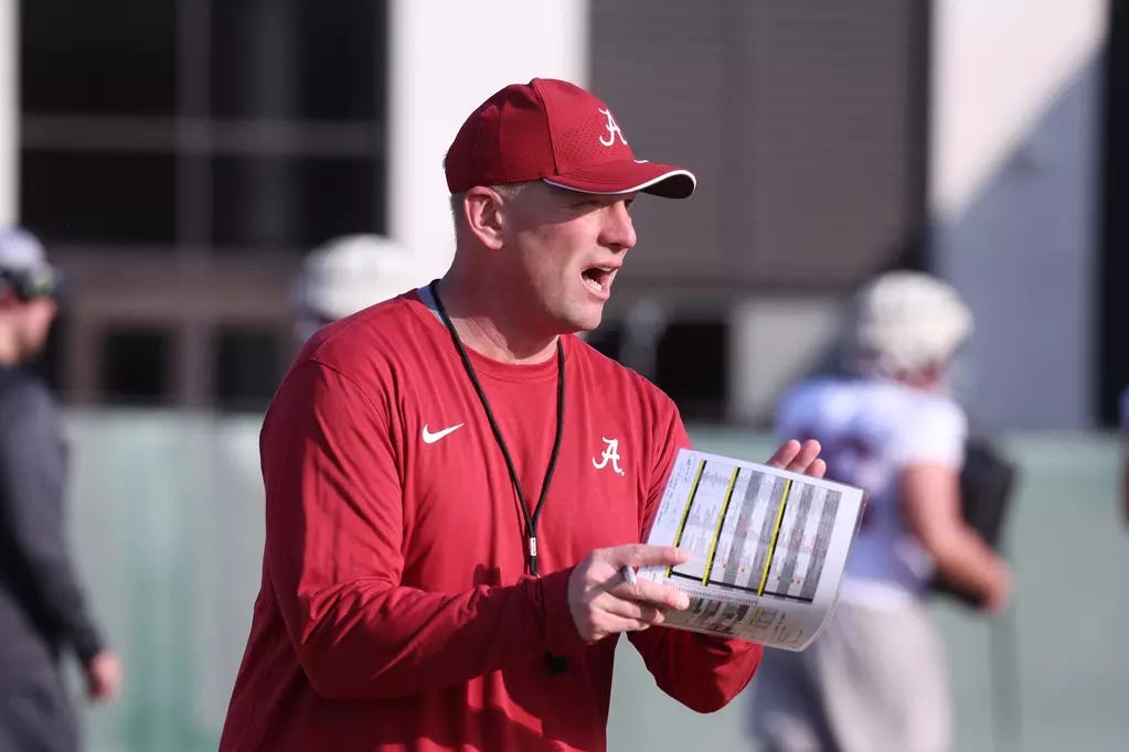 030424 MFB Spring practice day 1 - Image 7: 3/4/24 MFB MFB spring practice day 1 Alabama Head Football Coach Kalen DeBoer Photo by Kent Gidley - Alabama 030424 MFB Spring practice day 1 - Image 7: 3/4/24 MFB MFB spring practice day 1 Alabama Head Football Coach Kalen DeBoer Photo by Kent Gidley - Alabama