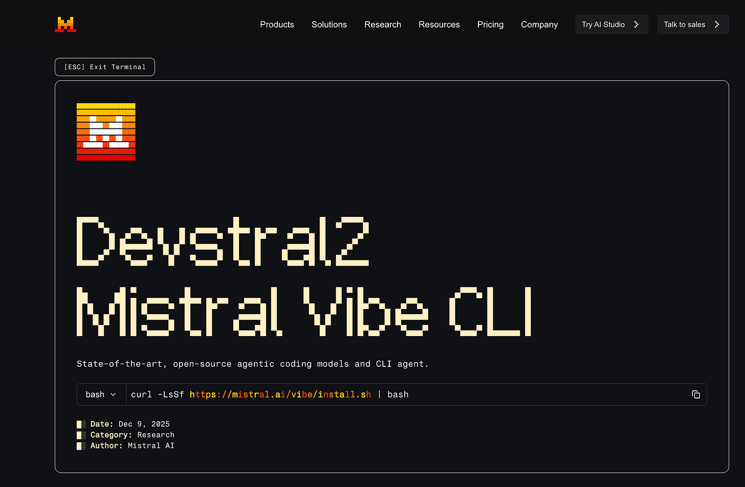 Mistral Vibe CLI - The Rundown AI Mistral Vibe CLI - The Rundown AI