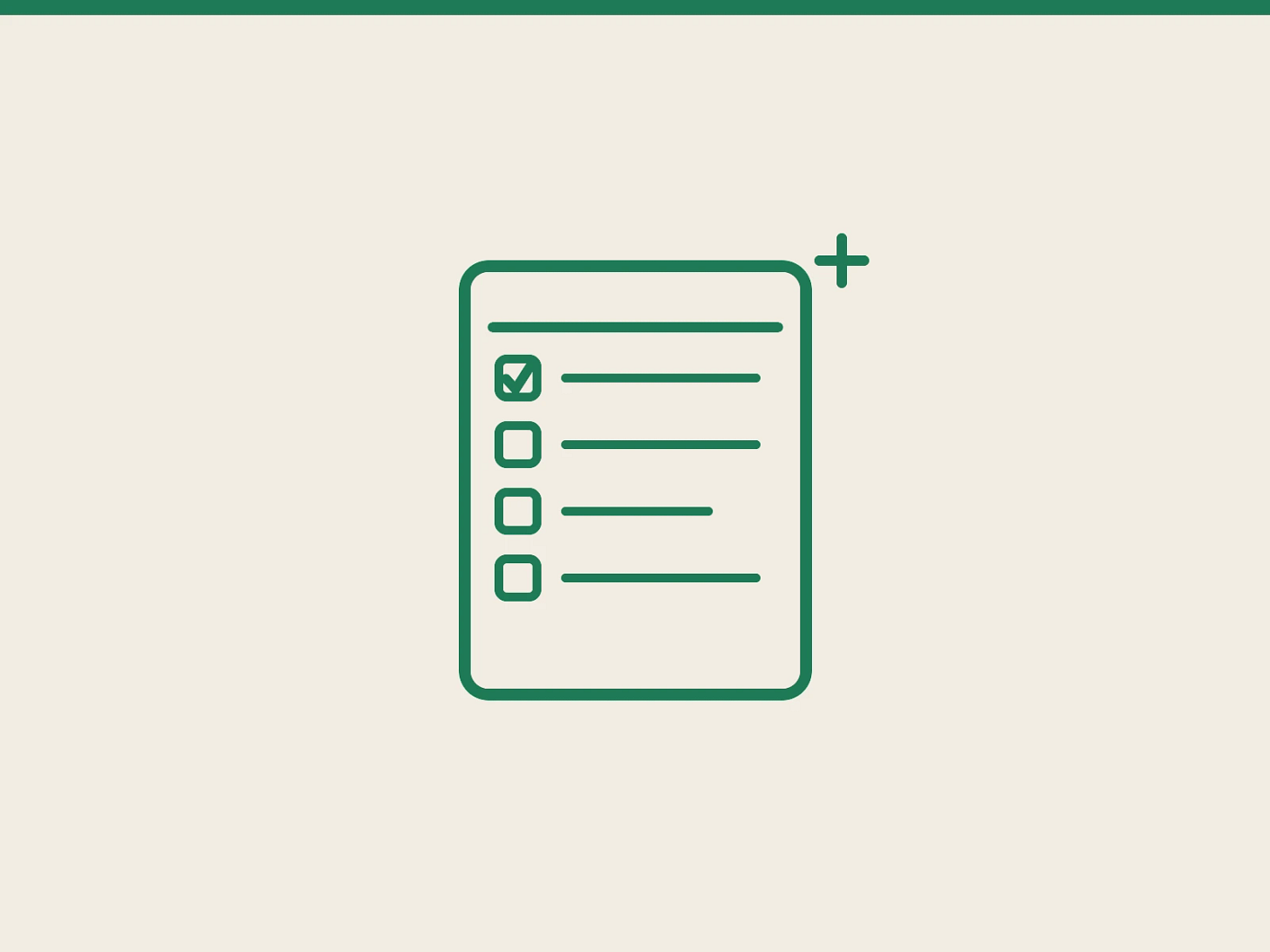 A note card with a checklist and a small spark, stylized A note card with a checklist and a small spark, stylized