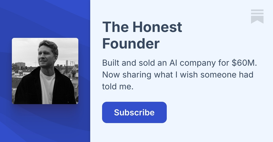 Substack Founder The Honest Founder | Xaver Lehmann | Substack