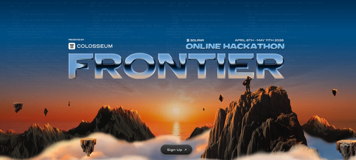 Announcing the Solana Frontier Hackathon