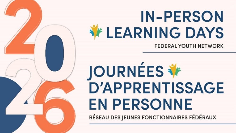 Billingual promotional poster. On the left the year 2026 in a decorative design. On the right the title of the event and the logo of the Federal Youth Network. Billingual promotional poster. On the left the year 2026 in a decorative design. On the right the title of the event and the logo of the Federal Youth Network.