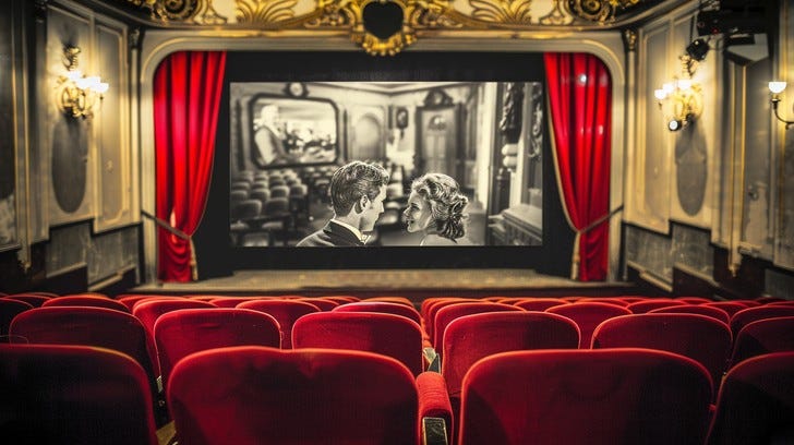 Free Vintage Cinema Interior Image | Download at StockCake