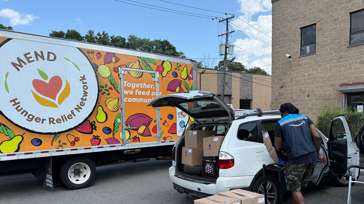 In New Jersey, one group's urgent effort to fight hunger door-to-door is supported by these Amazon drivers