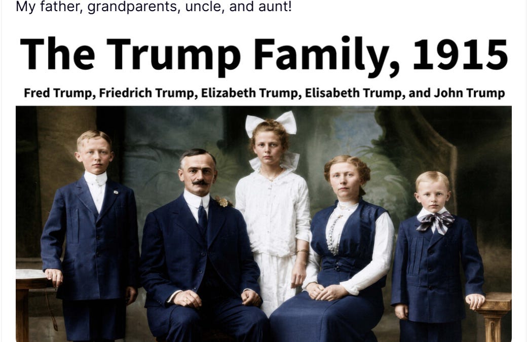 MEMORY LANE IS A CRIME SCENE: A GUIDED TOUR OF THE FAMILY PHOTOS DONALD PROBABLY SHOULDN'T HAVE POSTED