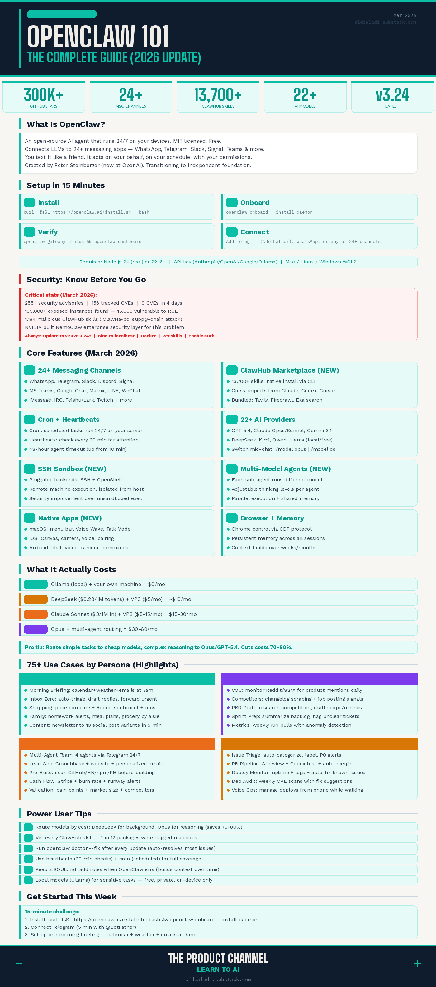 OpenClaw 101 (2026 March 29): The Complete Guide to the AI Agent That ...