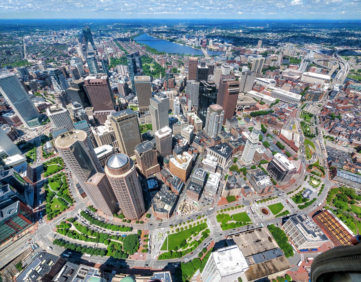 The Rose Kennedy Greenway park, which replaced the Central Artery freeway, now offers greenspace near most of Boston’s downtown financial district. Photo by Greenway Conservancy via Wikimedia. The Rose Kennedy Greenway park, which replaced the Central Artery freeway, now offers greenspace near most of Boston’s downtown financial district. Photo by Greenway Conservancy via Wikimedia.
