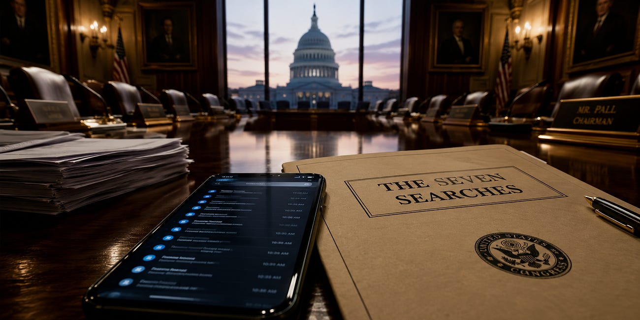 An Open Letter to Chairmen Johnson and Paul: The Seven Searches