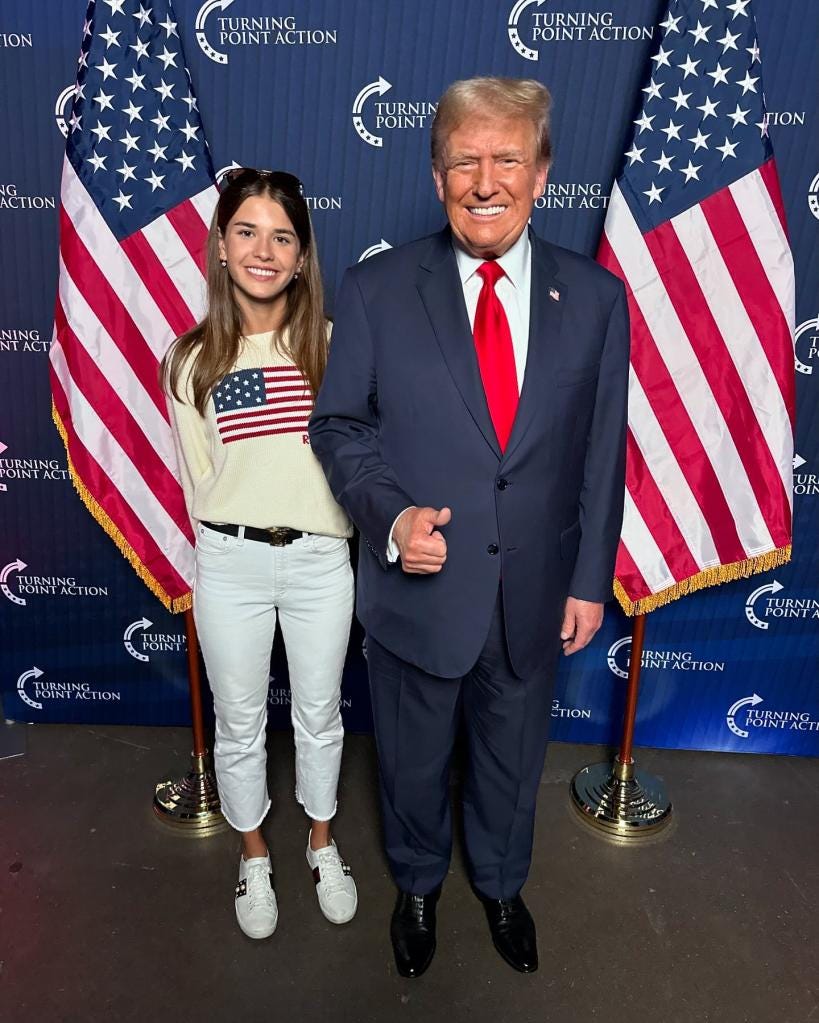 Donald Trump's granddaughter Kai reveals celebrity crush