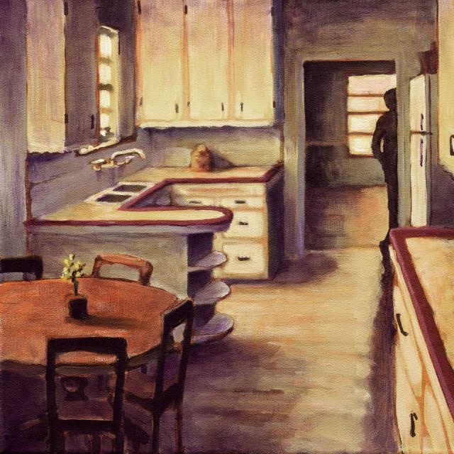 Painting titled: Thou Shalt Not Steal