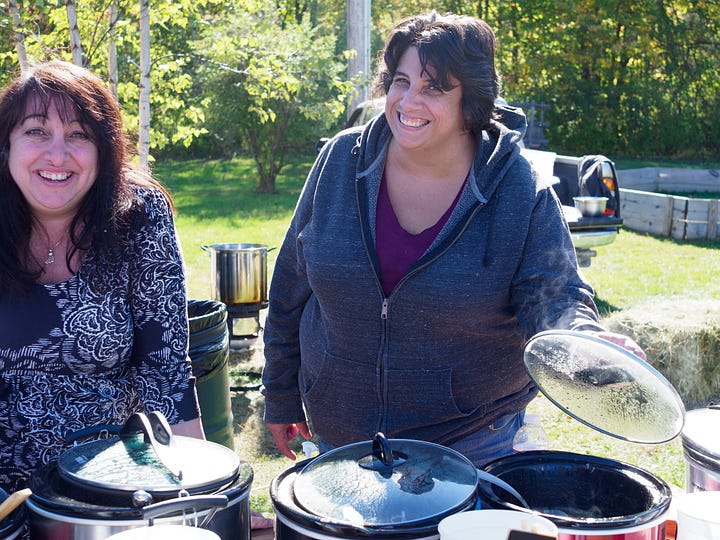 People with chili crock pots