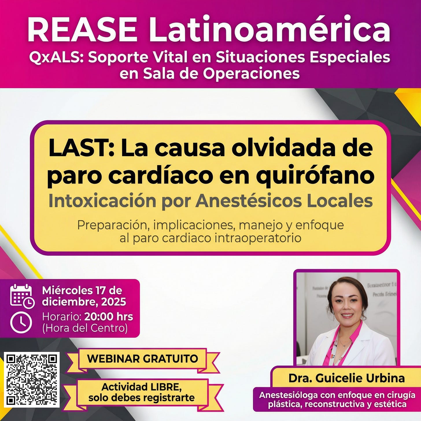 LAST webinar: paro cardíaco anestésicos locales 2025, image size:1456x1456