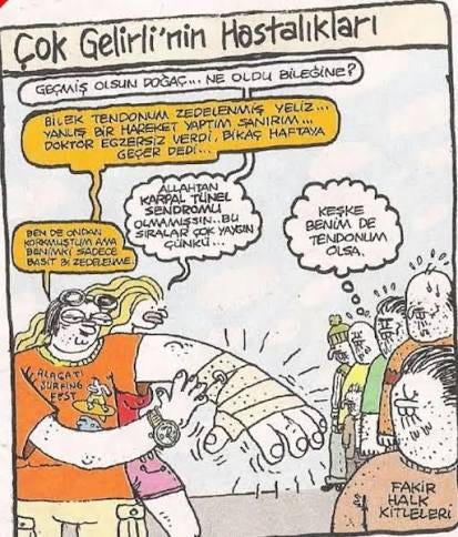 Keşke benim de tendonum olsa . . . . . . . . Karikatür . .. . . . . . . . .  . #komikkarikatür #mizah #mizahtürkiye #mizahın50tonu #mizahşör  #mizahturkiye #mizahsayfası #