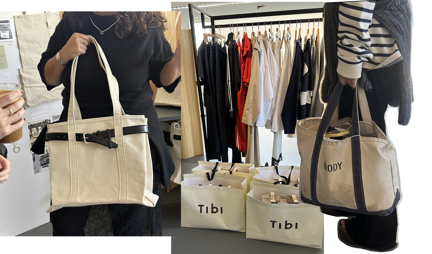 Images of the Tibi Boat and Tote Images of the Tibi Boat and Tote