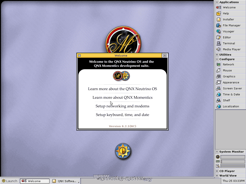 Screenshot: os qnx621 01