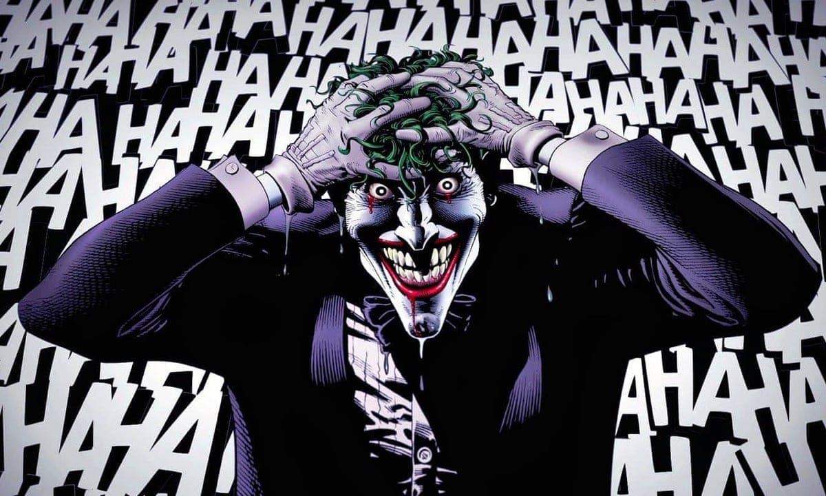 A panel from "The Killing Joke" by Alan Moore.
