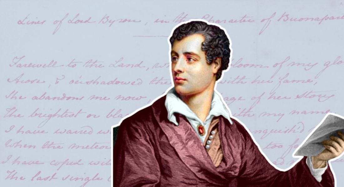 Lord Byron — his remarkable history and lasting legacy