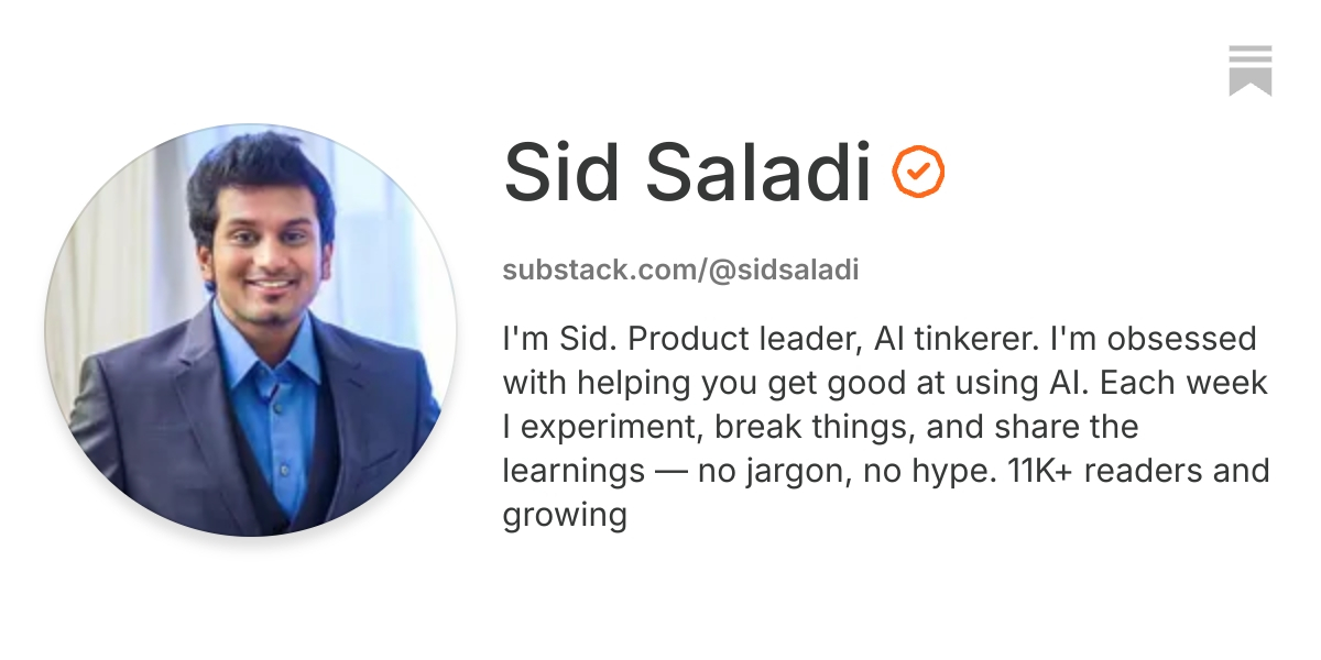 Sid Saladi | Substack