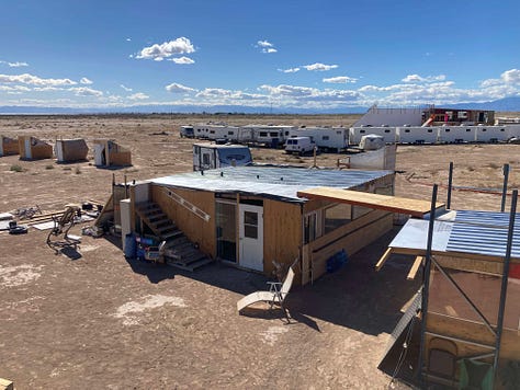 Scenes from camps at Mars