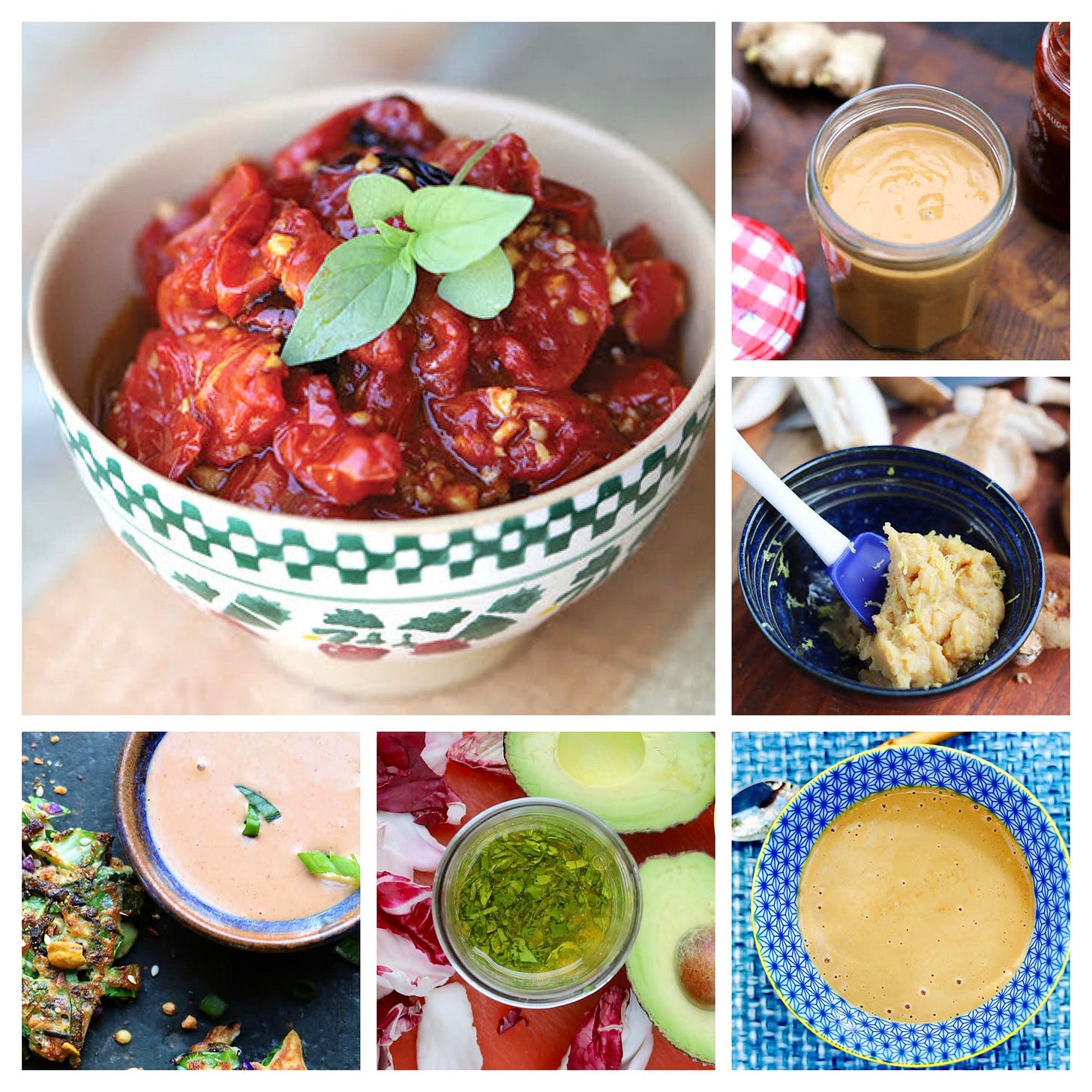 Sauces and toppings for rice bowls from Cook the Vineyard Sauces and toppings for rice bowls from Cook the Vineyard