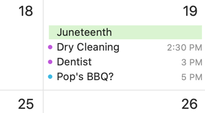 juneteenth on calendar