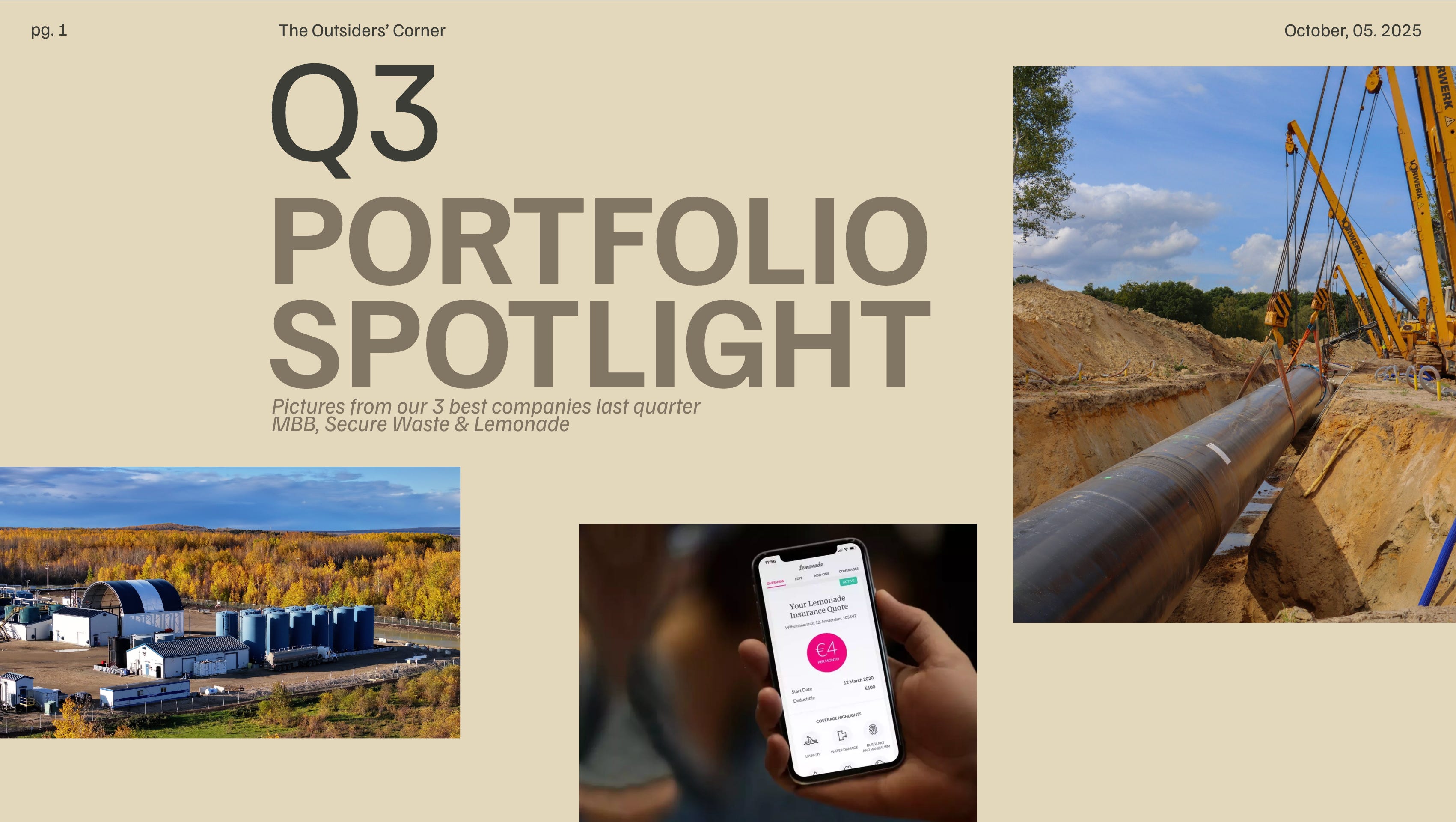 Portfolio Spotlight - Q3 25 - by Ole - Outsiders' Corner