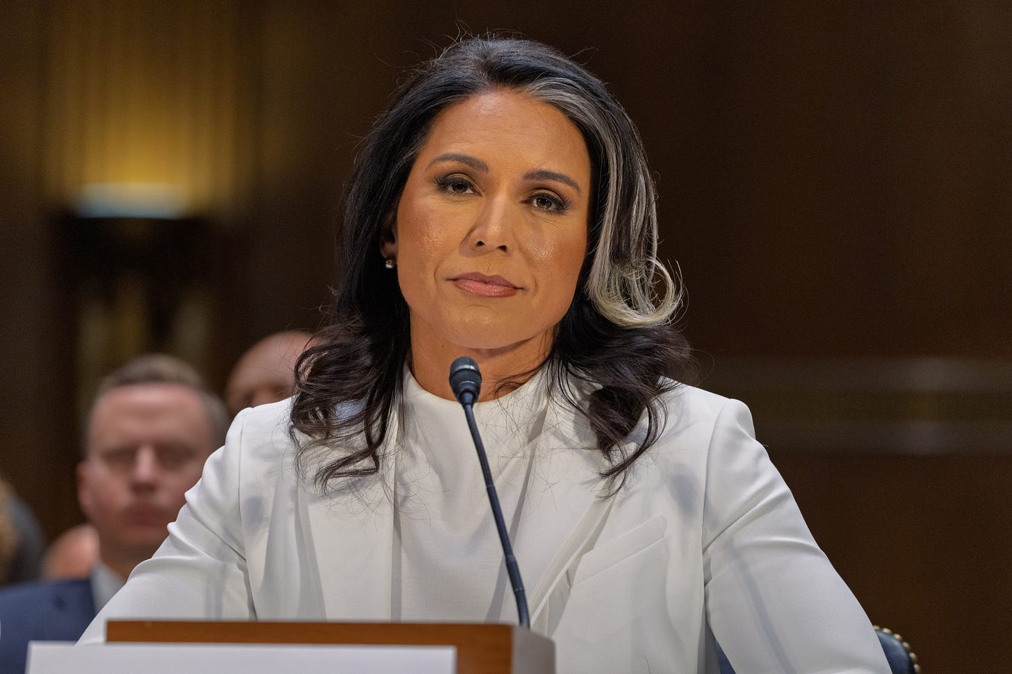 Washington DC - January 30, 2025: Senate Intelligence committee holds a hearing to examine the nomination of Tulsi Gabbard, to be Director of National Intelligence. Washington DC - January 30, 2025: Senate Intelligence committee holds a hearing to examine the nomination of Tulsi Gabbard, to be Director of National Intelligence.