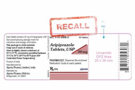 apiprazole recall