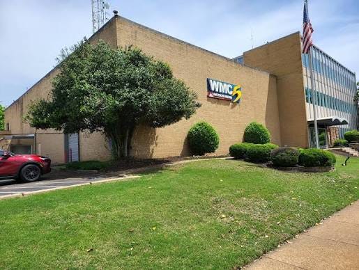 Visiting WMC Channel 5, home of Saturday morning wrestling Visiting WMC Channel 5, home of Saturday morning wrestling